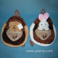 Comfortable plush rabbit animal backpack